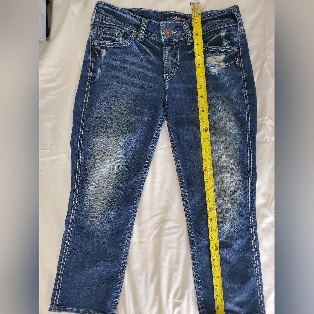 Women's Blue Denim Jeans - Picture 6 of 7